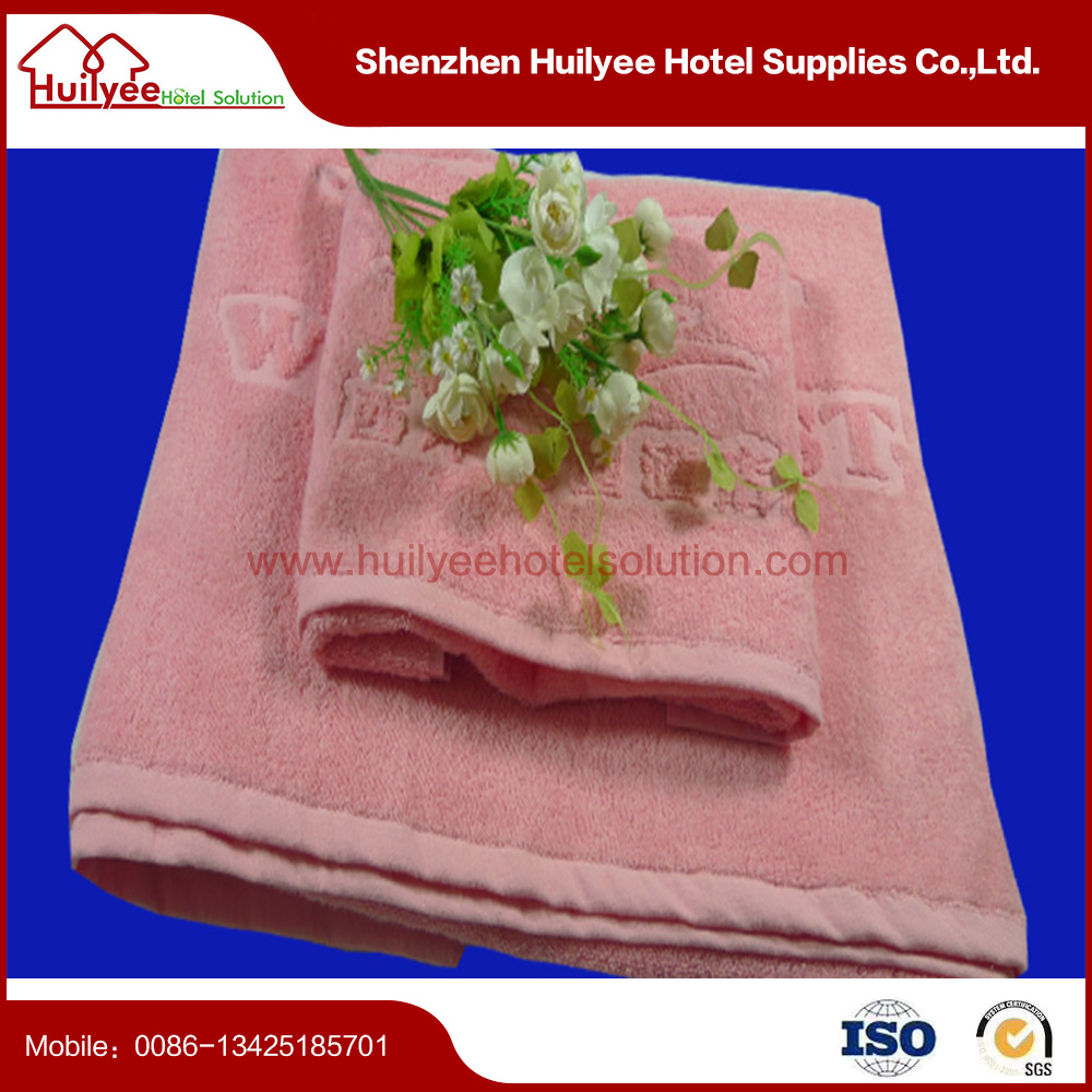 Hotel quality pink face towel