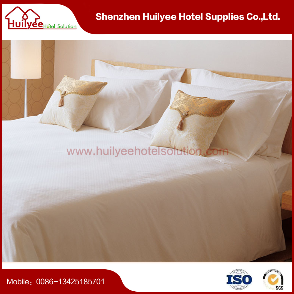 Pure cotton white hotel bed sheet