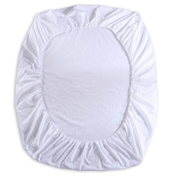 White hotel cotton fitted sheet