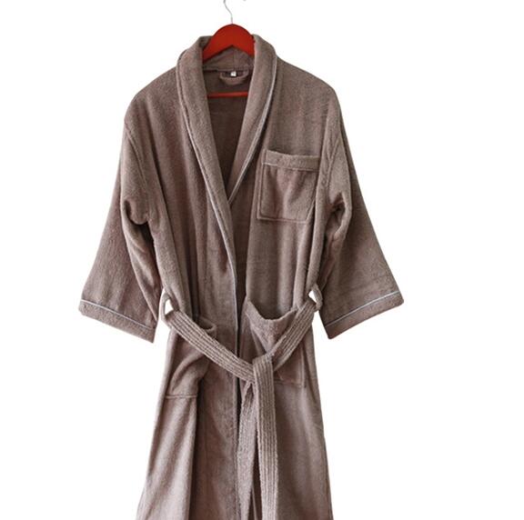 Dyeing brown SPA bathrobe