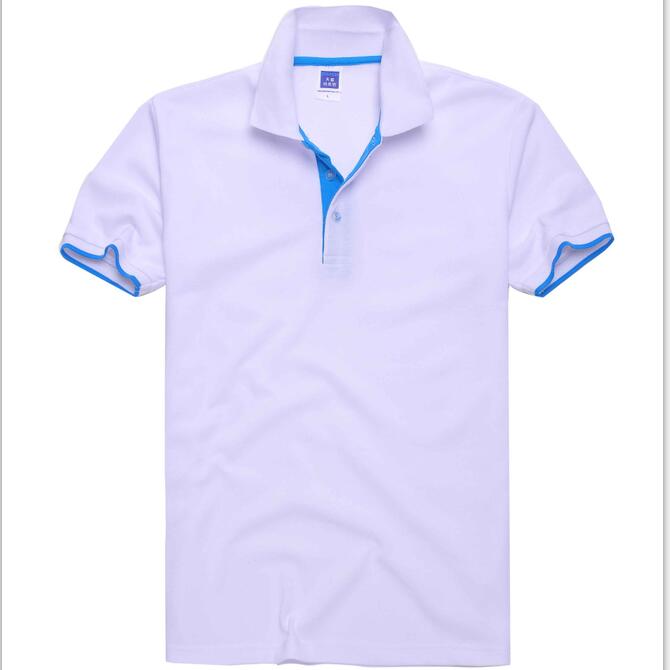 Embroidery white polo shirts