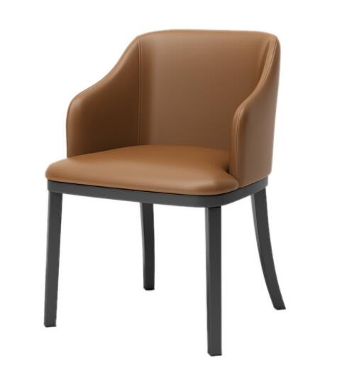 high armrest leather dining chair