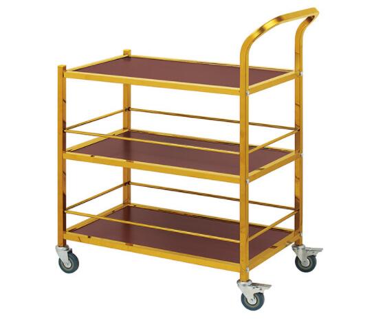 Hotel Kitchen Furniture Wood Liquor Serving Cart