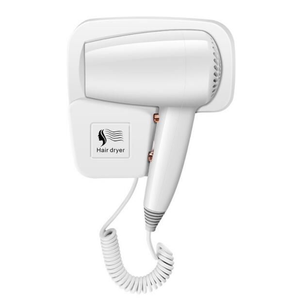 Plastic 1200w Wall Mounted Hotel Hair Dryer Wall-mounted