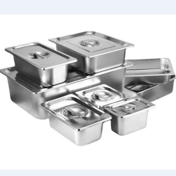 Multi Sizes Gastronorm Food Container Stainless Steel Gn Pan For Restaurant Kitchen Equipment