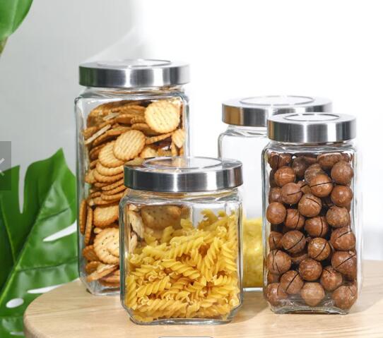 40oz Wide Mouth Glass Storage Jar With Reinforced Lid for Secure Closure Beans Nuts Candy Jar
