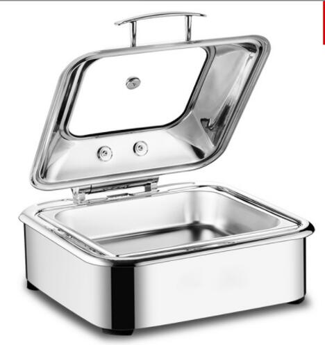 Stainless Steel Hydraulic Rectangular Electric Cooker Chafing Dish for Hotel and Restaurant Supplies